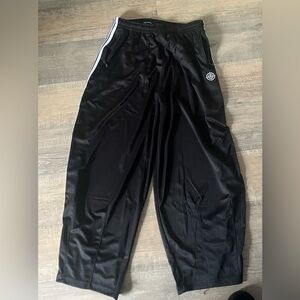 XL Black and white baggy track pants.